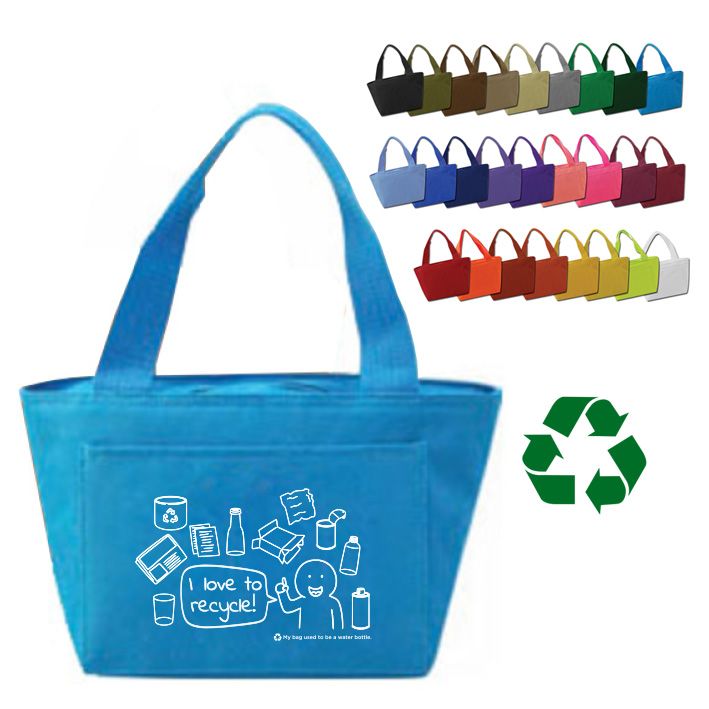 Recycled Insulated Lunch Bag 6 Pack Cooler Eco Promotional Products